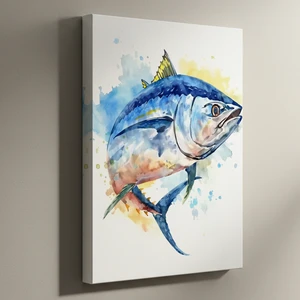 Akrilik Boya Balık Resmi Tablosu