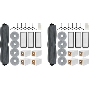 2set Aksesuar Kiti Dream L20 Ultra Yedek Parçalar Ana Yan Fırça Hepa Filtreler Mop Bez Toz Torbaları (Yurt Dışından)