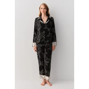 Sayra Gömlek Yaka Pijama Takımı