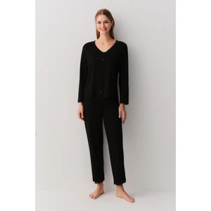 Noemi Gömlek Yaka Pijama Takımı