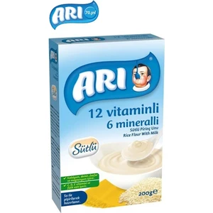 Arı Mama 12 Vitaminli 6 Mineralli Sütlü Pirinç Unu 200 gr