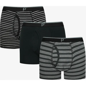 Thin Stripe 3lü Çok Renkli Boxer