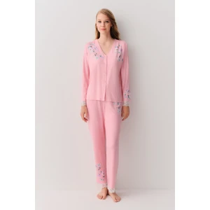Jane Gömlek Yaka Pijama Takımı