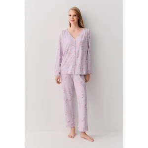 Alin Gömlek Yaka Pijama Takımı