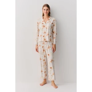 Sofia Gömlek Yaka Pijama Takımı