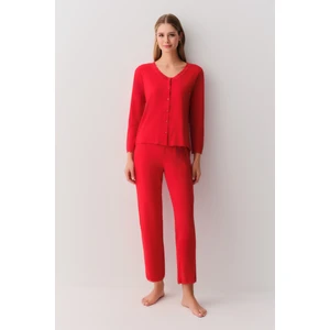 Noemi Gömlek Yaka Pijama Takımı