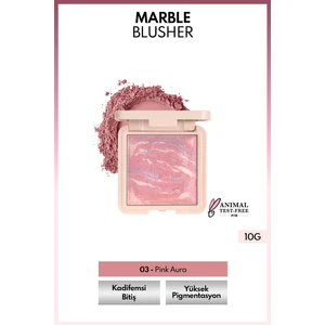 Marble Baked Blusher Fırınlanmış Allık - 03 Pink Aura
