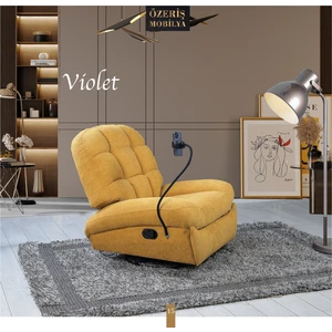 Özeriş Mobilya Violet Tv / Baba Koltuğu - Sallanır,Döner,Manuel Mekanizmalı