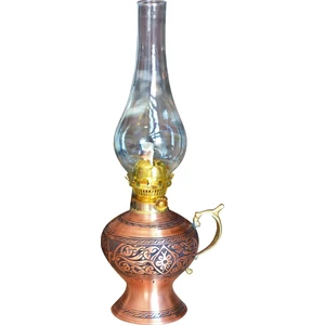 Bakır Concept Bakır Gaz Lambası Oyma Nakış İşlemeli Mat Bakır Renk