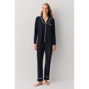 Woody Gömlek Yaka Pijama Takımı