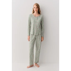 Lia Gömlek Yaka Pijama Takımı