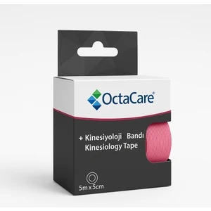 Kinesiyoloji Bandı & Kinezyo Sporcu Ağrı Bandı Pembe - 5cm X 5mt