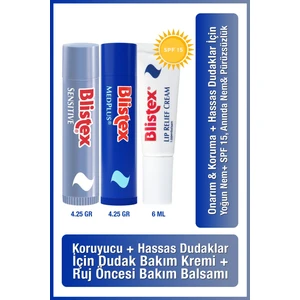 Medplus Stick 4,25 G + Sensitive + Çatlak Dudaklara Rip Relief SPF10 6ml