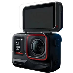 INSTA360 Ace Pro 2 Uyumlu 9h Temperli Cam Ekran ve Lens Koruyucu (3 Parça Set)