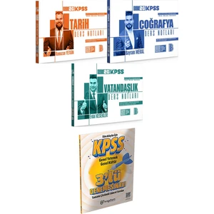 2026 Kpss Tarih Coğrafya Vatandaşlık Ders Notları - 3 Deneme