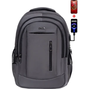 Unisex Okul Sırt Çantası Büyük Boy Çok Gözlü USB Type-C Su Geçirmez Oxford Kumaş Lise Üniversite