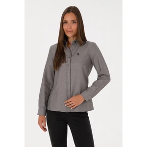 U.s. Polo Assn. Kadın Gri Gömlek Basic 50316711-VR024