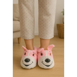 Unisex Yetişkin Köpek Figürlü Peluş Panduf Ev Pandufu Ev Botu