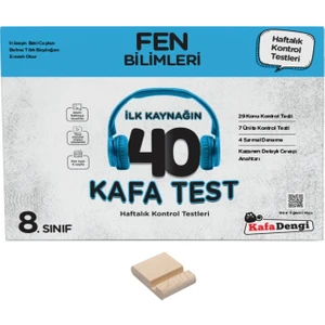 Kafa Dengi Yayınları Lgs 8. Sınıf Fen Bilimleri 40 Kafa Test ve Telefon Standı