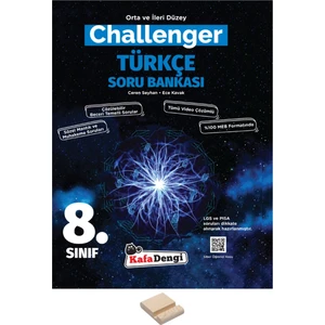 Kafa Dengi Yayınları Lgs 8. Sınıf Challenger Türkçe Soru Bankası ve Telefon Standı
