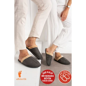 Kadın Erkek Kombin Ev Terlik Içi Kürklü Çeyiz Terliği Kışlık Terlik Ses Yapmaz Hafif Taban