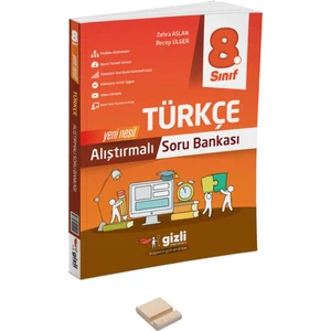 Gizli Yayınları Lgs 8. Sınıf Alıştırmalı Türkçe Soru Bankası ve Telefon Standı