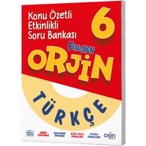Orjin Okul 2026 6. Sınıf Türkçe Konu Özetli Soru Bankası Güncel Müfredat