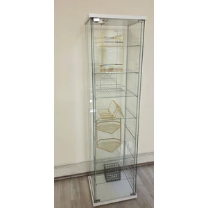 Home Cam Vitrin Gümüşlük Büfe Kitaplık Camlı Koleksiyon-Vitrini -Teşhir 7 li raflı vitrin