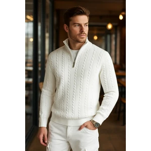 Fermuarlı Erkek Kazak - Rahat ve Şık