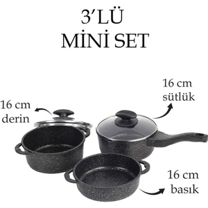 5 Parça Mini Döküm Set (16CM)