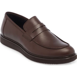 Kahve Hakiki Nubuk Deri Erkek Loafer - E24S1AY57120-A24
