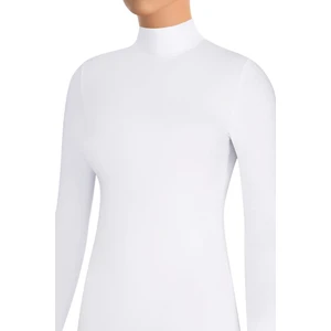 Kadın T-Shirt Boğazlı Uzun Kol (%96 Pamuk - %4 Elastan)