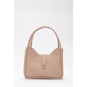 Vizon Shk79 Deri Düğme Detaylı Çıtçıtlı Makyaj Çantalı Kol ve Omuz Çantası