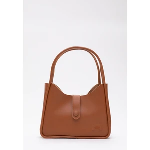 Taba Shk79 Deri Düğme Detaylı Çıtçıtlı Makyaj Çantalı Kol ve Omuz Çantası