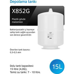 MO530 Slim 15 Litre Tanklı Pompasız Su Arıtma Cihazı