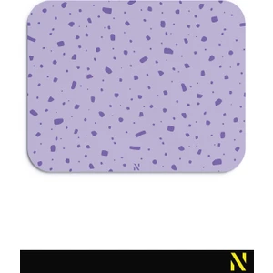 Mor Desenli Ergonomik Mouse Pad - 23 cm x 19 cm - Kaydırmaz Taban Ev ve Ofis Kullanımı Için Ideal Fare Altlığı Mousepad