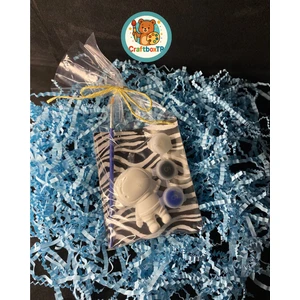 Astronot Eğlenceli Taş Boyama Seti/Kendin Yap, Doğum Günü, Karne,etkinlik,Tatil hediyesi