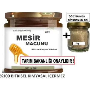 Mesir Macunu 240gr Ve Ginseng öğütülmüş 20gr