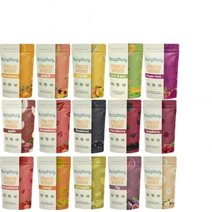 HapHug Freeze Dried (Dondurularak Kurutulmuş) Mega 15'li Paket - Freeze Dry Meyve Kurusu