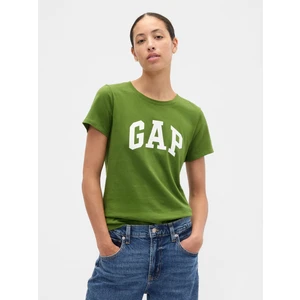 Kadın Yeşil Gap Logo T-Shirt