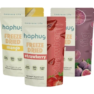 Freeze Dried (Dondurularak Kurutulmuş)Yaz Meyveleri 3'lü Paket - Çilek, Mango, İncir Freeze Dry Meyve Kurusu