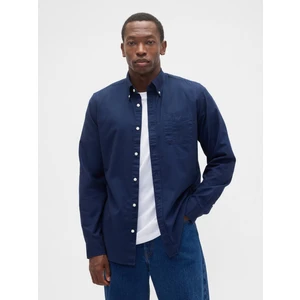 Erkek Lacivert Oxford Gömlek