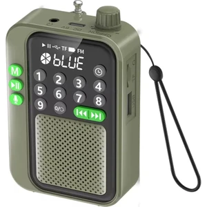 C9 Bluetooth Şarjlı Radyo USB & Tf Kart Okuyucu Deprem Çantasına Uygun Fm Radyo