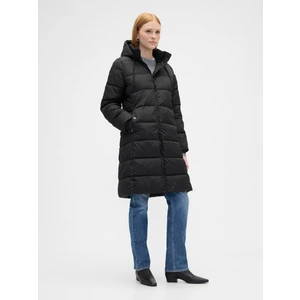 Kadın Siyah Coldcontrol Relaxed Midi Şişme Mont