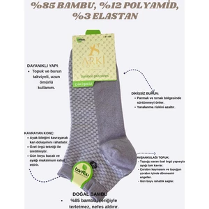Bambu Erkek Kısa Çorap – Dikişsiz Burun, Sıkmayan Lastik, Konforlu