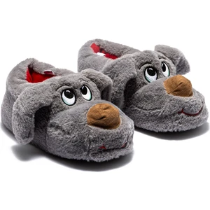 Karamel Erkek Hayvanlı Panduf Gri 41/46