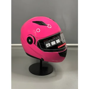 Jk 115 Güneş Vizörlü Çene Açılır Kask Pink