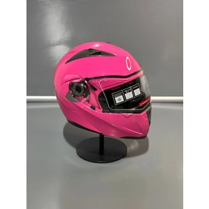 JK902Z Pembe Çene Açılır Motosiklet Kaskı