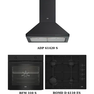 Siyah Ankastre Set (Adp 61420 S + Bomd D 6110 Es + Bfm 310 S)