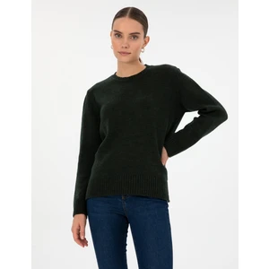 Pierre Cardin Kadın Koyu Yeşil Comfort Fit Kazak 50316310-VR079